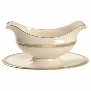 Gravy Boat with Attached Underplate McKinley by Lenox